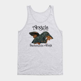 Black and tan Wiener Dog Raphael Cherub Tank Top